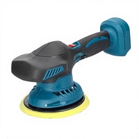 Polisseuse de voiture sans balais à batterie lithium rechargeable 21V, 6 vitesses réglables pour le nettoyage du métal, le ponçage du bois