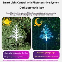 Lampe de jardin solaire LED en forme de fleur, à piquer, étanche IP65, multicolore, télécommandée, effet pagode, pour l'extérieur