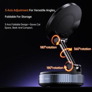 Support <span class=keywords><strong>de</strong></span> téléphone magnétique pour voiture X68W avec rotation à 360 degrés, ventouse flexible et hauteur réglable - Product Image 4