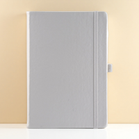 Carnet A5 en cuir PU personnalisable avec spirale, prêt pour les affaires, avec sangle élastique, logo imprimé, livre personnalisé