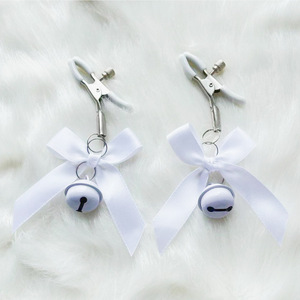 Adjustable bell-shaped nipple clamp with <b>bow</b> for men and women, suitable for adult use, including breast clamps, vaginal - Product Image 3