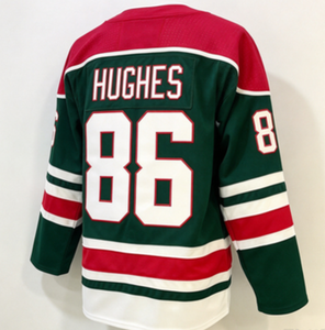 Maillot de hockey des Devils du New Jersey # 13 Hischier # 86 Hughes # 30 Brodeur # Collection de 4 uniformes cousus pour hommes Stevens - Product Image 2