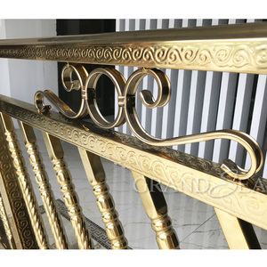 Pasamanos de escalera de latón dorado, balaustrada Ornamental, de lujo - Product Image 6