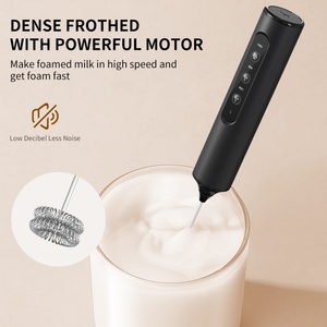 Espumador de Leche Eléctrico Portátil de 3 Velocidades con 3 Cabezales Mezcladores, Recargable por USB, para el Hogar - Product Image 4