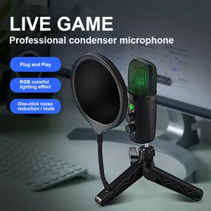 음악 녹음 Pedatral Pra Pedestral Para Microfone 키트 스탠드 베이스 Condensador Studio Recoding Usb Podcast Mic for Youtube