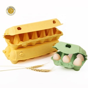 Bán Buôn Tùy Chỉnh In Chất Lượng Cao Bio-phân Hủy Giấy Tái Chế Bột Giấy Bao Bì 8/12 Gói Trứng Khay Chủ Hộp - Product Image 4