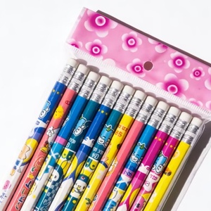 Crayons d'école personnalisés, papeterie, crayon en bois HB de 7 pouces avec gomme blanche, crayon fantaisie coloré pour enfants créatifs - Product Image 2