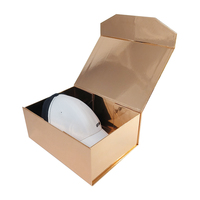 Emballage en carton rigide de luxe pliable et magnétique, boîte à vêtements en or, boîtes cadeaux pour vêtements avec votre Logo