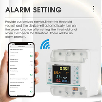 Compteur d'énergie triphasé Tuya Smart Life, moniteur de puissance électrique kWh, modèle de mesure intelligente QQ-3P4WL pour l'électricité