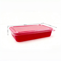 Boîte cadeau personnalisée rouge avec couvercle transparent, emballage de luxe pour gâteaux de lune / pâtisseries / desserts / hamburgers