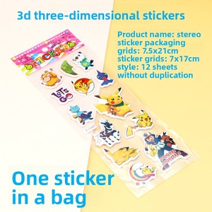 Autocollant bulle transfrontalier stéréo fait main Avengers Pikachu Frozen Princess <span class=keywords><strong>Spiderman</strong></span> <span class=keywords><strong>Petite</strong></span> Princesse - Product Image 2