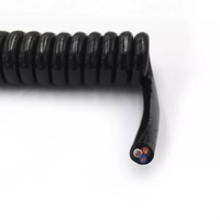 Cable Espiral de Cobre con Aislamiento de PVC para Automatización Industrial y Robótica, 24 AWG, 0.7mm, 450V, Cable Dinámico para Calefacción