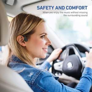 Auriculares de Conducción Ósea Chensive para Deportes, Inalámbricos con Micrófono, Diseño Abierto, 12H de Batería, IPX5 Impermeables, Individuales - Product Image 6