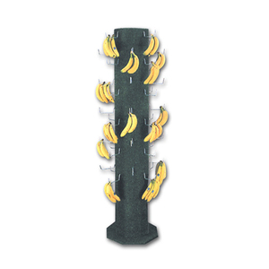 Tầng Thường Vụ 1/4 <span class=keywords><strong>Pallet</strong></span> Kim Loại Chuối Hiển Thị <span class=keywords><strong>Stand</strong></span> Cho Siêu Thị Trái Cây Hiển Thị Gỗ Và Kim Loại - Product Image 3