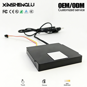 Interrupteur tactile intelligent XSL OEM ODM 12V avec pilote intégré, CCT réglable 3000K-6500K, gradation progressive et mémoire pour miroir - Product Image 1