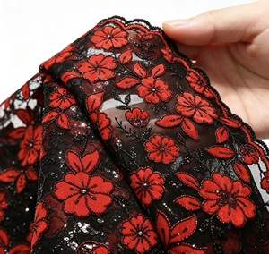 Aplique de Terciopelo Bordado con Lentejuelas Multicolor para Vestido de Quinceañera, Banquete, Niñas - Product Image 3