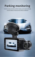 3 pouces 1080P Car Dvr 3/2Lens Dash Cam pour voitures Caméra pour véhicule Enregistreur vidéo avant et arrière Caméra vision nocturne Dashcam