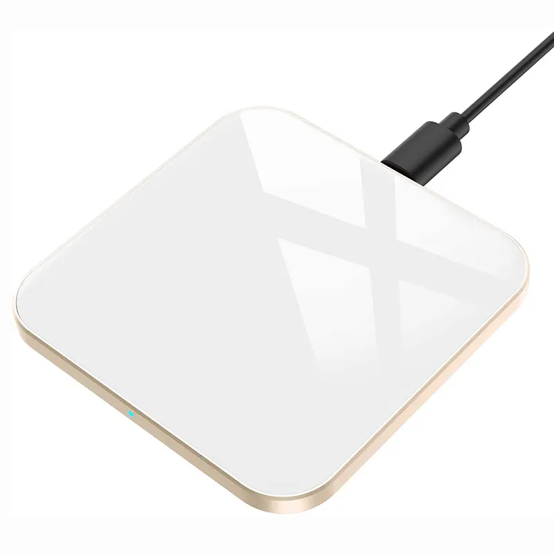 universal qi phone 15w wireless charger metal glass fast wireless charging pad