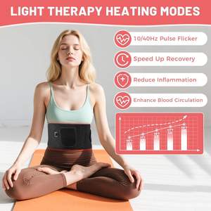Ceinture de massage lombaire électrique Luochen 2026, nouveau modèle 1020, soulagement de la douleur, chaleur et vibrations, contrôle du temps, pour le bas du dos et la taille - Product Image 4
