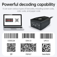 Lecteurs de codes-barres industriels EM430 1D 2D QR à montage fixe, scanner de codes-barres USB RS232