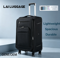 Valise à roulettes élégante et simple en tissu Oxford, matériau souple et durable, bagage à roulettes ODM OEM