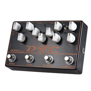 Pedal de Guitarra MOSKYAUDIO DTC, Unidad de Efectos de Síntesis Cuatro en Uno, Multifuncional, Accesorio para Guitarra Eléctrica y Bajo, Ecualizador, DI - Product Image 1