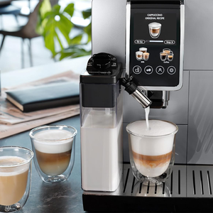 เครื่องชงกาแฟเอสเพรสโซ่อัตโนมัติเต็มรูปแบบ พร้อมหน้าจอสัมผัส, ตั้งค่าล่วงหน้าได้มากกว่า 10 แบบ, เครื่องทำฟองนม, สแตนเลสสตีล สำหรับใช้ในบ้านและสำนักงาน - Product Image 4