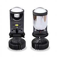 Vente directe usine – Phares LED Y6D H4 pour voiture, phare de moto œil de poisson 12V, compatibilité OLIVER