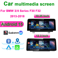 Navegación GPS para BMW Serie 3 4 F30 F31 F32 F33 F34 F36 13-18, Carplay Android 15, Radio Multimedia para Auto, Reproductor de Video DVD