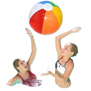 <b>Rainbow</b> Glossy Inflatable Beach Balls - Summer Pool Party Toys for Kids and Adults - Colorful Inflatable Balls for Beach Fun - Product Image 3
