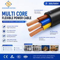 Câble d'alimentation flexible en PVC certifié VDE pour l'Europe 70 ℃   Câble électrique domestique 300/500 2/3/4/5 conducteurs pour applications de construction