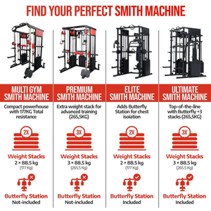 Equipo de Gimnasio Multifuncional Comercial TOPTONS, Máquina Smith, Kit de Entrenamiento Completo <span class=keywords><strong>con</strong></span> Banco de Pesas, Mancuernas Hexagonales y Soporte, Discos de Pesas y Barra - Product Image 2