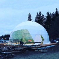 Populaire géodésique dôme tente/boule forme tente/tente sphérique, camping en plein air tente de dôme gonflable