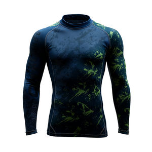 Rashguard Personalizado OEM para BJJ, Surf, MMA, Diseño con Patrón de Rosas, Sin Gi, para <span class=keywords><strong>Boxeo</strong></span> - Product Image 2