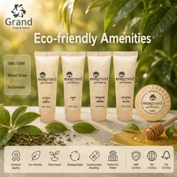Kit de toilette biodégradable et compostable pour hôtel : brosse à dents en paille de blé et savon en papier pour le voyage