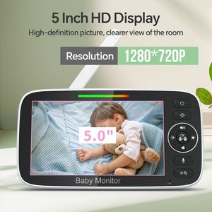 Caméra de surveillance pour bébé 5 pouces 720P avec HD à prix avantageux - Product Image 5