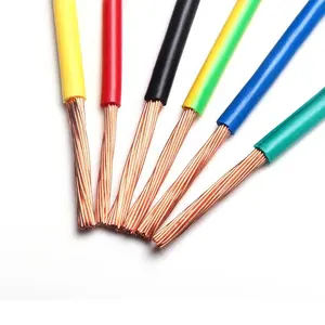 Factory Direct Sales 2.5mm Electric Cable Insulated H07V-R/BV PVC Wire Electric Copper Cable Wire