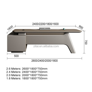 Scrivania Direzionale Moderna Zitai in Legno Premium Convertibile con Ampio <span class=keywords><strong>Piano</strong></span> <span class=keywords><strong>di</strong></span> Lavoro - Product Image 6