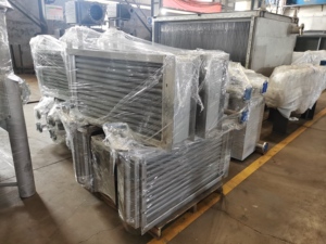Refroidisseur d'air à tubes à ailettes en acier inoxydable de 10 kW, conçu à partir de la conception originale |   Échangeur de chaleur personnalisé pour les exploitations agricoles et l'élevage - Product Image 3