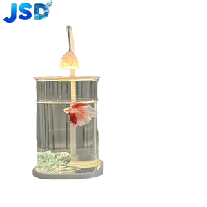 ตู้ปลาแก้วใส JSD รุ่น Super White Light ขนาดเล็ก สำ<span class=keywords><strong>ห</strong></span>รับ<span class=keywords><strong>เลี้ยง</strong></span><span class=keywords><strong>ปลา</strong></span>เบต้า ตกแต่งโต๊ะทำงาน ดีไซน์สร้างสรรค์ ตู้ปลาขนาดเล็ก - Product Image 1