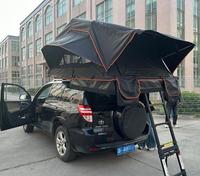 Neuer Typ Schnellaufbau-Hybrid-Dachzelt mit Aluminiumgehäuse und Leinwand, 140cm/160cm Breite, Vier-Jahreszeiten-Zelt für 3-4 Personen, Wasserdichtes Design