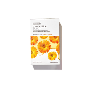 Masque facial en feuille de calendula The Face Shop, 10 feuilles, hydratant, éclaircissant, raffermissant - Product Image 2