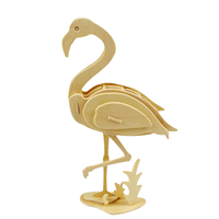 Puzzle 3D en bois DIY, ensemble de 5 animaux assortis, jouet éducatif à assembler, cerf, écureuil, décoration de bureau pour enfants