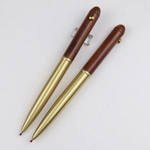 Wholesale Custom High End Wooden Ballpoint <b>Pens</b> 0.5MM Enduring Education Industry Gifts Bullet Shaped <b>Multi</b>-<b>Colored</b> Ink Black - Product Image 4