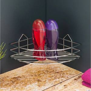 Estante Esquinero para Ducha de 24x24 cm, 9 cm de Altura, Cromado - Product Image 1