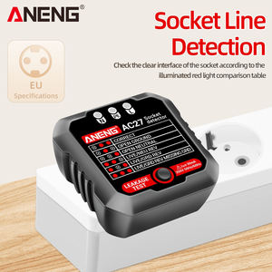 ANENG AC27 <span class=keywords><strong>Outlet</strong></span> <span class=keywords><strong>Tester</strong></span> 250V Detecção Rápida Soquete <span class=keywords><strong>Tester</strong></span> Plug Ground Line Circuito Elétrico Automático Polaridade Detector De Tensão - Product Image 3