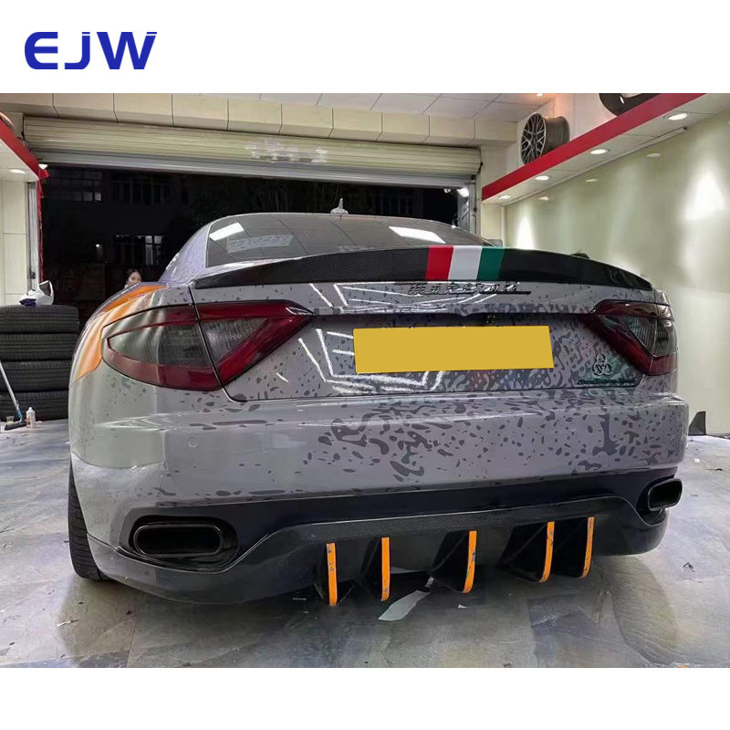 Real Carbon Fiber Rear Trunk Spoiler Wing – Fits Maserati GranTurismo GT 2007-2015 3 thumbnail image