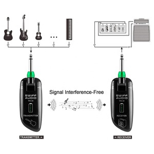 Swiff/système <span class=keywords><strong>sans</strong></span> <span class=keywords><strong>fil</strong></span> de basse transmetteur et récepteur UHF technologie numérique <span class=keywords><strong>ampli</strong></span> de <span class=keywords><strong>guitare</strong></span> - Product Image 6