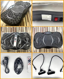 <b>Vibration</b> Plate Exercise <b>Machine</b> Body Workout <b>Vibration</b> Fitness <b>Platform</b> for Weight Loss With Loop Bands Remote - Product Image 6