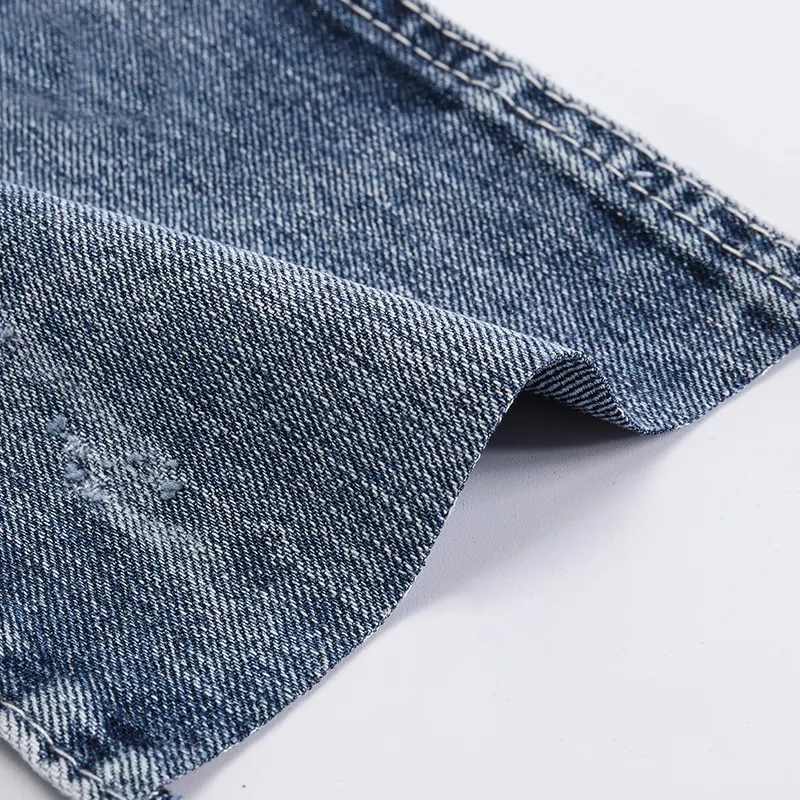Tecido lavado 100% algodão jeans para calças